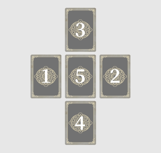 ギリシャ十字(5枚引き)