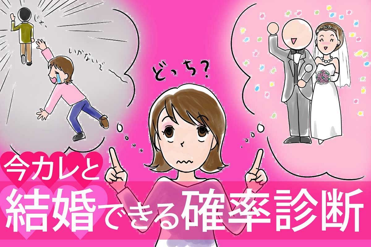 必見!交際中の今彼と結婚できる確率は!?交際状況から結婚確率をズバリ診断!【さちこい心理テスト】