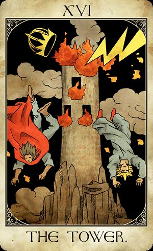 要チェック！この先のあなたの人生を大きく左右する重要人物～人生タロット占い～ 塔　The Tower