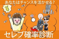 さちこい無料ピックアップ│突然手に入った100万円をどうする！？セレブ確率診断！あなたはチャンスを活かせる人？【さちこい心理テスト】
