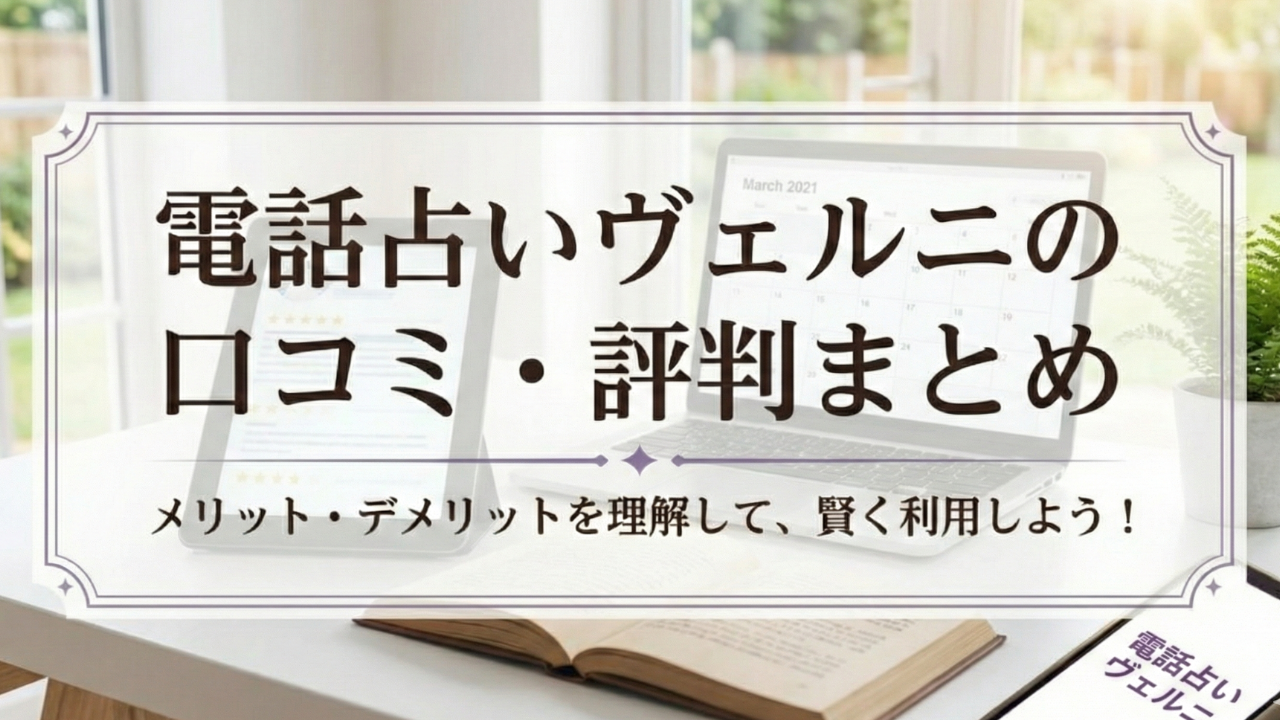 電話占いヴェルニ 口コミ 評判 まとめ
