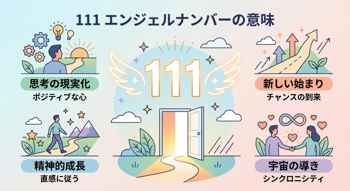 エンジェルナンバー111が示す本当の意味