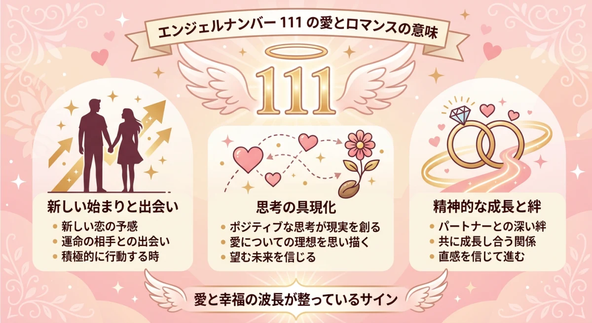 111は新しい始まりと出会いのサイン