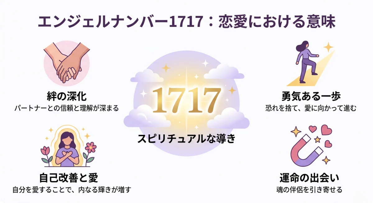恋愛におけるエンジェルナンバー1717の意味