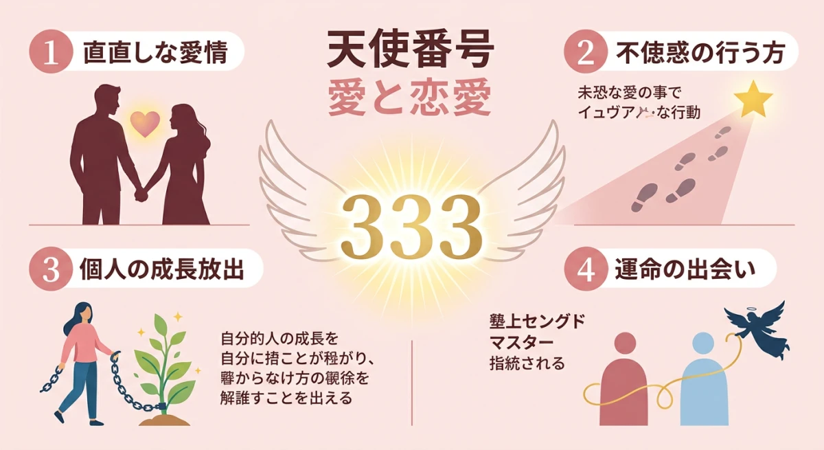 恋愛におけるエンジェルナンバー333の意味