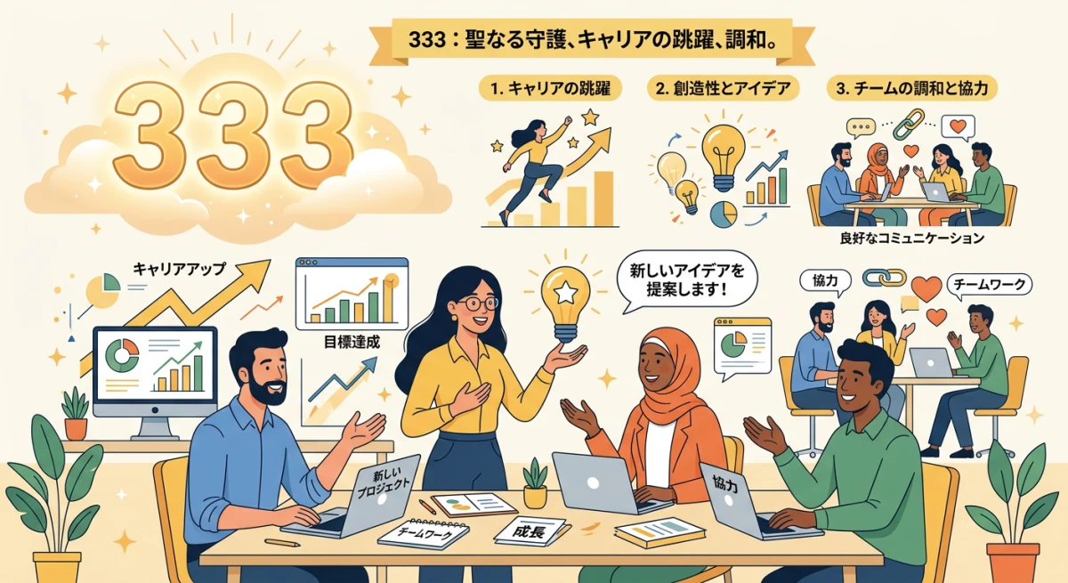 仕事におけるエンジェルナンバー333