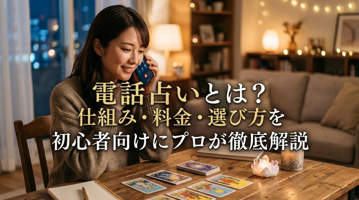電話占いとは？仕組み・料金・選び方を初心者向けにプロが徹底解説